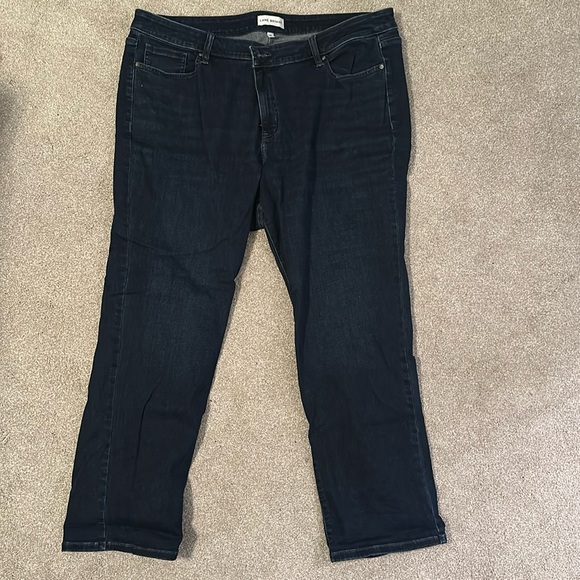 Lane Bryant Denim - Lane Bryant Mid-Rise Straight Leg Jeans, size 24S EUC